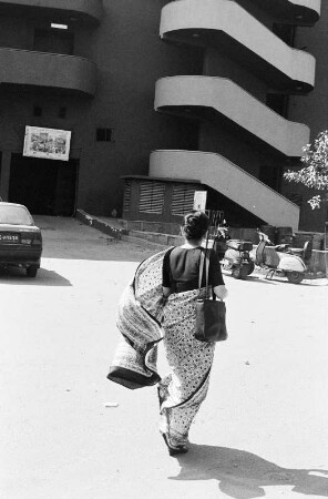 Kiran auf dem Weg ins Multiplex-Kino, Neu-Delhi