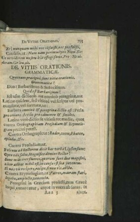 De Vitiis Orationis Grammaticae.