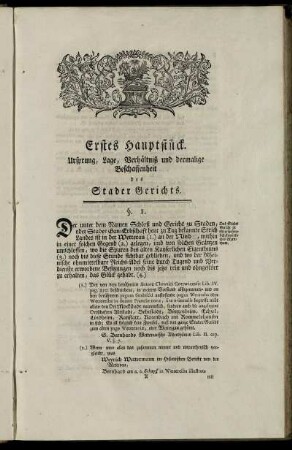 Erstes Hauptstück. Ursprung, Lage, Verhältniß und dermalige Beschaffenheit.