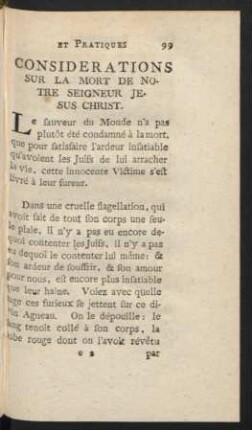 Considerations Sur La Mort De Notre Seigneur Jesus Christ