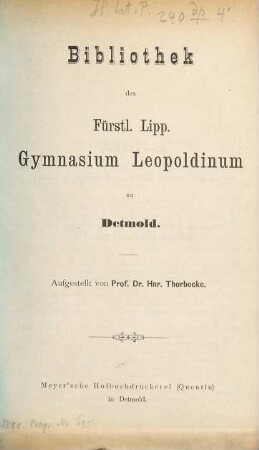Bericht : über das Schuljahr .... 1890/91