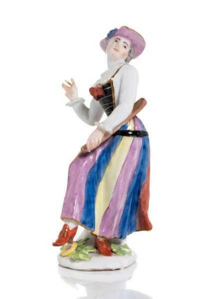 Tanzende Harlekine / Figur aus der Commedia dell'arte