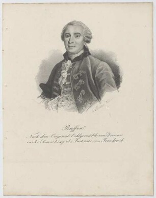 Bildnis des Georges Louis Le Clerc de Buffon