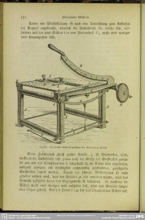 Fig. 35. Pappdeckel-Schneidemaschine der Gebrüder Heim