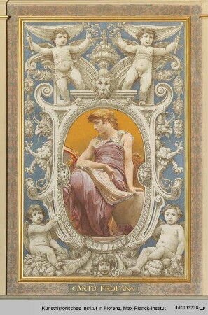 Ausmalung des Treppenhauses im Palazzo Grifoni Budini Gattai : Weibliche Allegorien