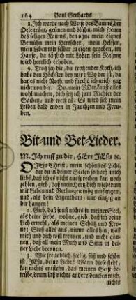 Bit- und Bet-Lieder.