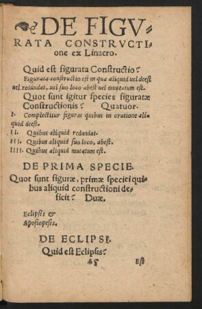 De Figurata constructione ex Linacro.