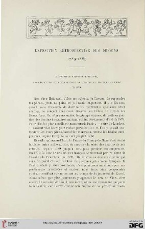 3. Pér. 2.1889: Exposition rétrospective des dessins 1789 - 1889, [1]
