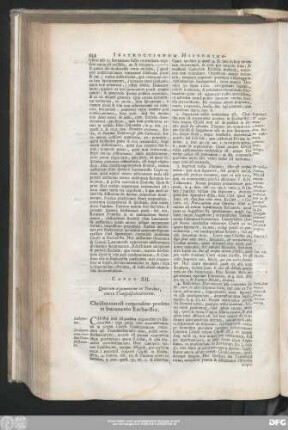 Caput XII. Quartum argumentum ex Patribus, contra Transsubstantiationem.