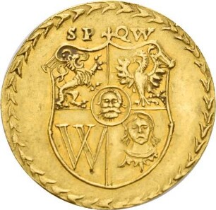 Preismedaille des Breslauer Preisschießens für Ludwig Pfinzing, 1560