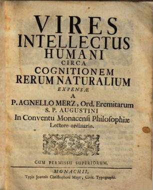 Vires intellectus humani circa cognitionem rerum narturalium expensae