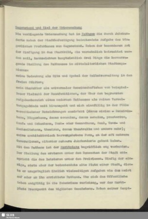 Gegenstand und Ziel der Untersuchung
