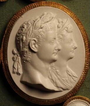 Profilbildnisse des Tiberius und seiner Mutter Livia (Daktyliothek, Zweites Historisches Tausend)
