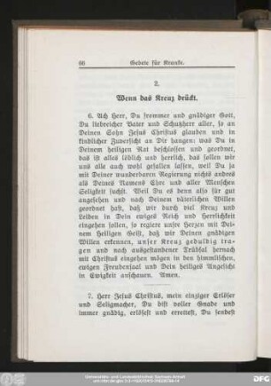 2. Wenn das Kreuz drückt.