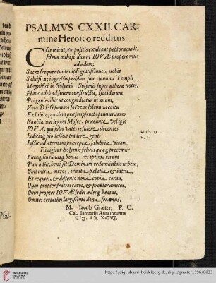 Psalmvs CXXII. [...]