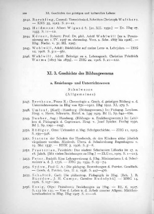 XI. 3. Geschichte des Bildungswesens