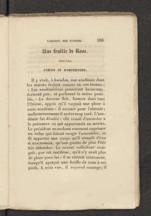 Une feuille de Rose.