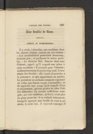 Une feuille de Rose.