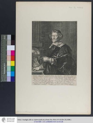Petrvs Cornelivs Hoofdivs, Eqves Regii Ordinis S. Michaelis, Arcis Mvdanæ Præfectvs, Oppidorvm Et Agri Goeilandiæ Prætor. Ætat. LXII. Ano. Æræ Christ. MDCXLII.