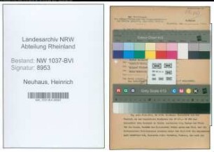 Entnazifizierung Heinrich Neuhaus , geb. 21.06.1898 (Kaufmann)