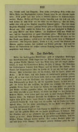 34. Das Nadelholz
