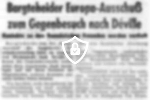 Bargteheider Europa-Ausschuß zum Gegenbesuch nach Déville