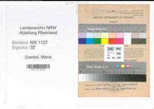 Entnazifizierung Maria Goebel , geb. 19.06.1894 (Lehrerin)