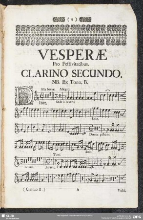 Vesperae pro Festivitatibus