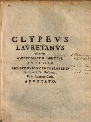 Clypeus Lauretanus Adversus Haereticorum Sagittas