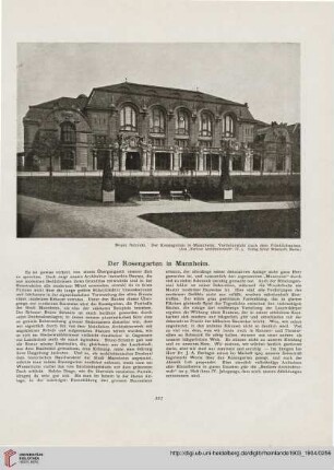 7: Der Rosengarten in Mannheim