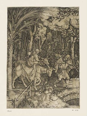 Flucht nach Ägypten, Blatt 14 der Folge "Marienleben"