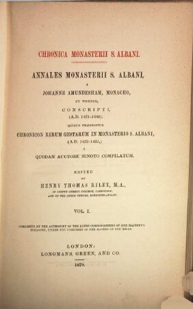 Annales Monasterii S. Albani, 1