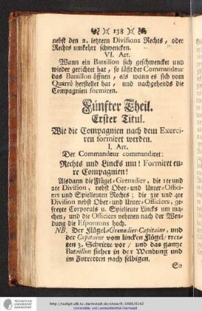 Fünfter Theil