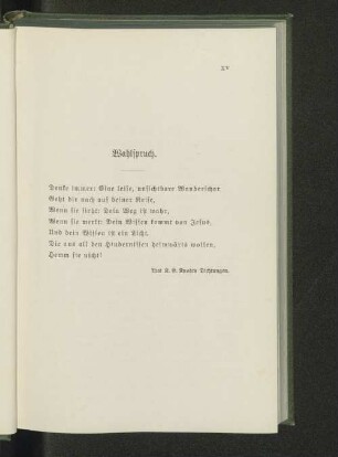 Wahlspruch.