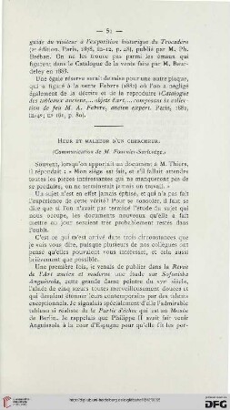 Heur et malheur d'un chercheur
