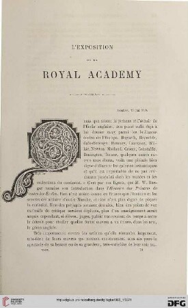18: L' exposition de la Royal Academy