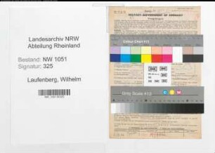Entnazifizierung Wilhelm Laufenberg , geb. 08.10.1869 (Schneider)