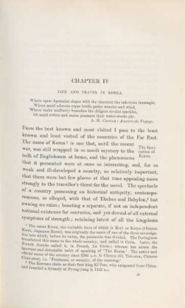 Chapter IV. Life and travel in Korea