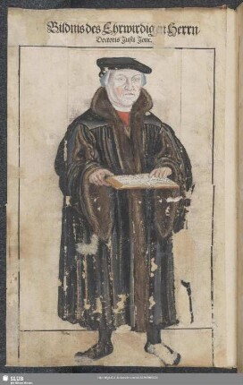 Bildnis des Ehrwirdigen Herrn Doctoris Justi Jone.