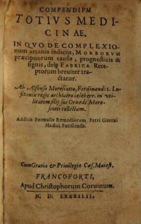 Compendium totius Medicinae