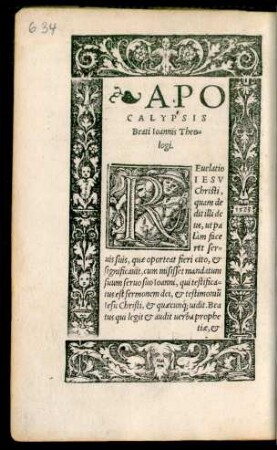 Apocalypsis Beati Ioannis Theologi.