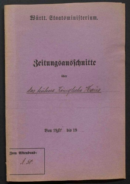 Persönliche Angelegenheiten des königlichen Hauses