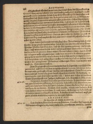 Ad Caput VIII. De Gradibus [et] Titulis Academicis.