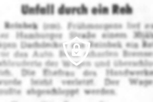 Unfall durch ein Reh