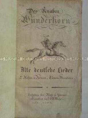 Des Knaben Wunderhorn, Bd. 1