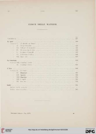 Indice delle materie