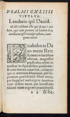 Psalmi CXLIIII Titulus.