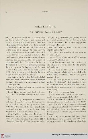 Chapter VIII: The pottery