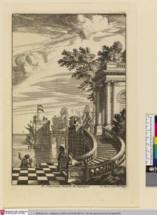 B. Nouveaux Lieure de Paysages / Nouveau Livre de Paysages, Bl. 1, Titelblatt