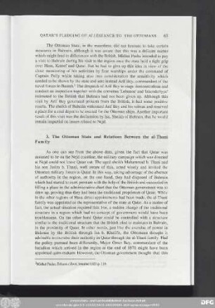 3. The Ottoman State and Relations Between the al-Thani Family